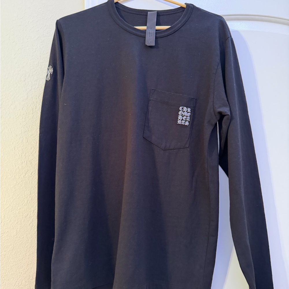 Chrome Hearts Y NOT Black Long Sleeve Tee